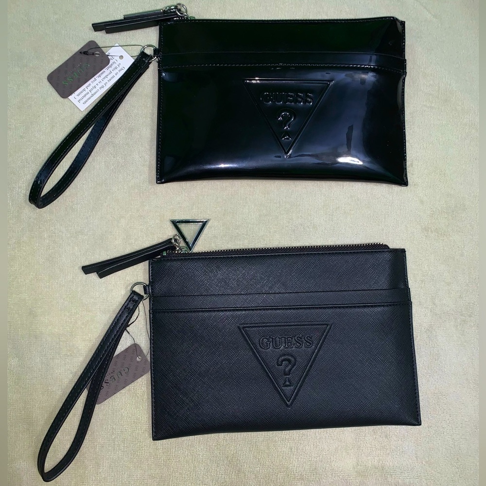 Guess black handbags